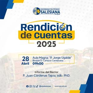 Afiche de la Rendición de Cuentas - Informe del Rector 2025